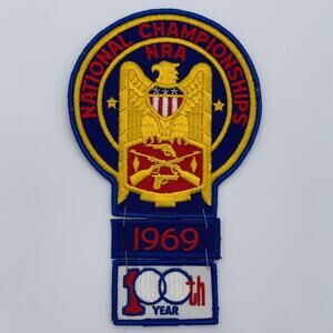 NRA National Championships 100th Year 1969 Patches Vintage